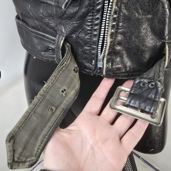 Collectible 50s British Mfg Co. Wind Cheater D-pocket motorcycle jacket (flaws) - Picture 10 of 16